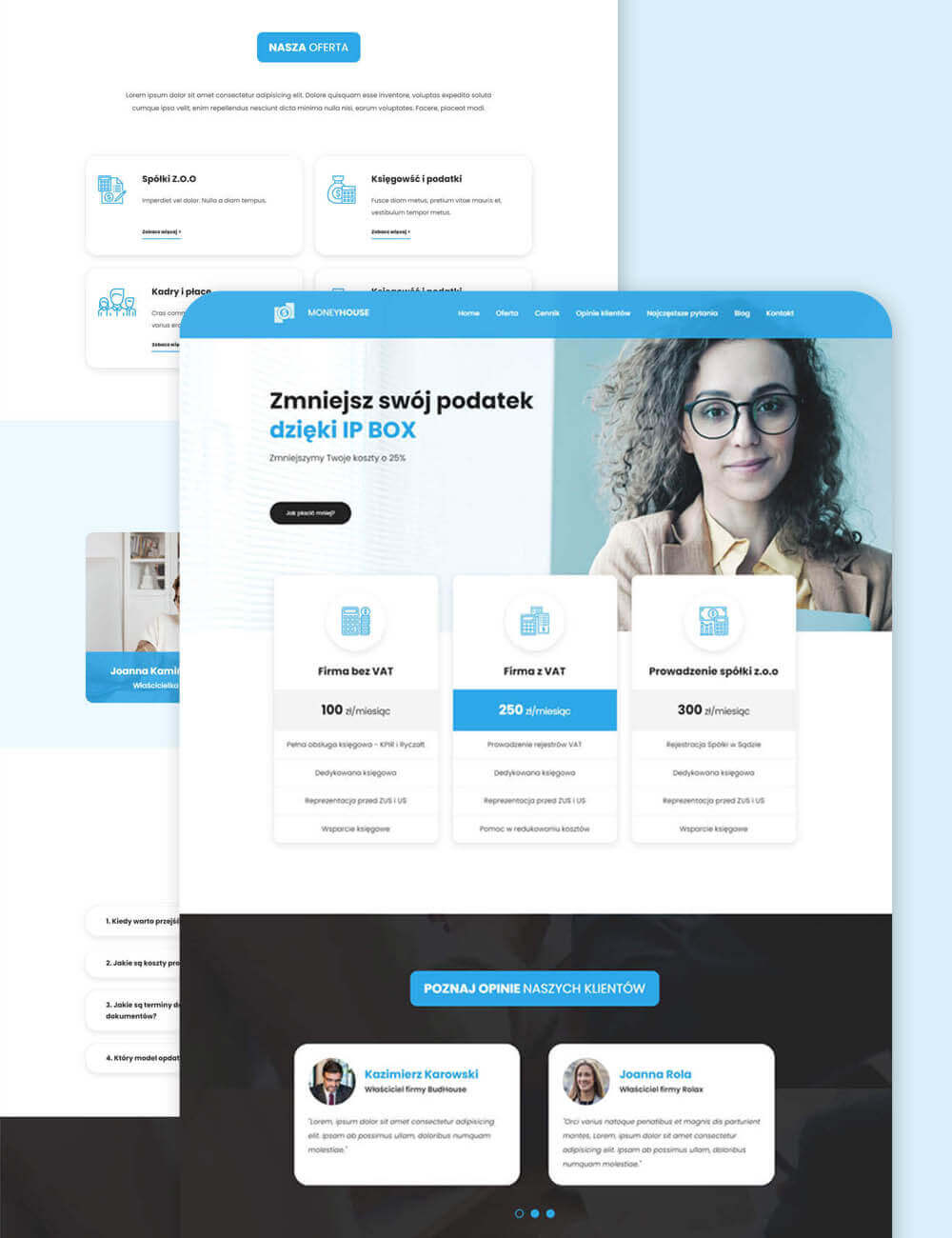 Strona internetowa dla biura rachunkowego