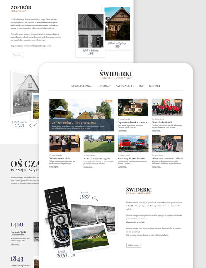 Portal internetowy, strona www dla miejscowości Świderki