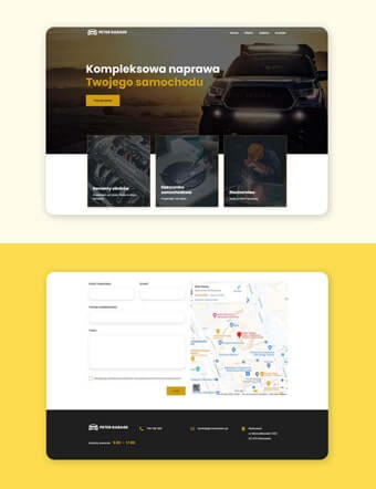 Strona internetowa dla branży motoryzacyjnej