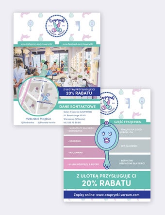 Projekt plakatu dla barbera